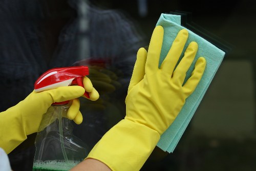 Oven cleaning service in a Hollandpark kitchen with a built-in appliance