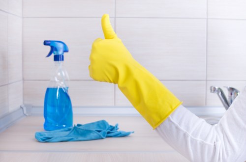 Specialist floor cleaning equipment used in a Hollandpark property