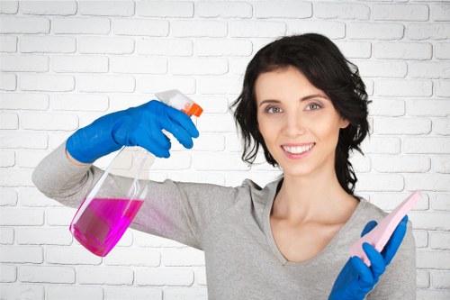 Commercial office cleaning service in a Hollandpark mixed-use building